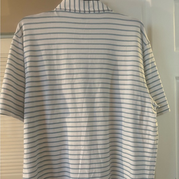 PETER MILLAR  HORIZONTAL WHITE STRIPE SHIRT. - Picture 5 of 6